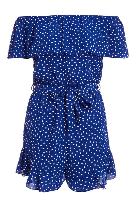 quiz polka dot playsuit