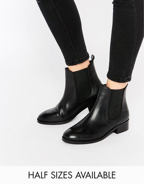 Asos - Attribute - Stivaletti Chelsea Di Pelle - Nero