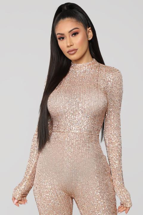 she's a star sequin jumpsuit