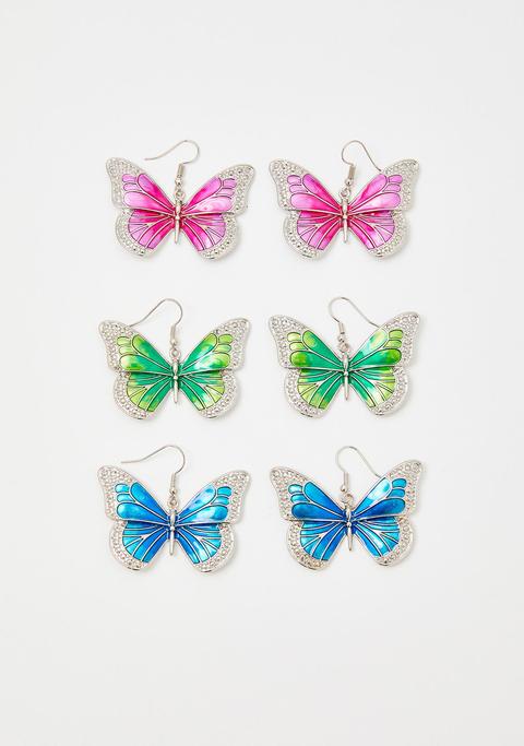 Magical Love Butterfly Earrings Set