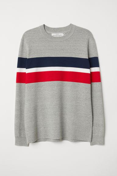 H & M - Block-coloured Jumper - Grey