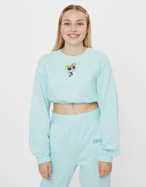 Cropped Powerpuff Girls Sweatshirt