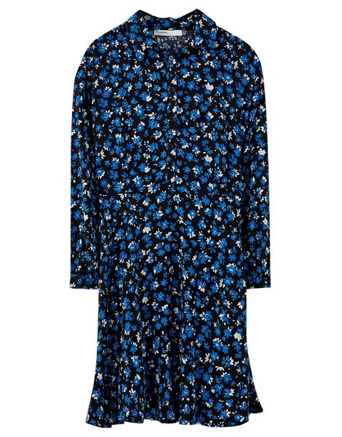 Vestido Mini Camisero Volante
