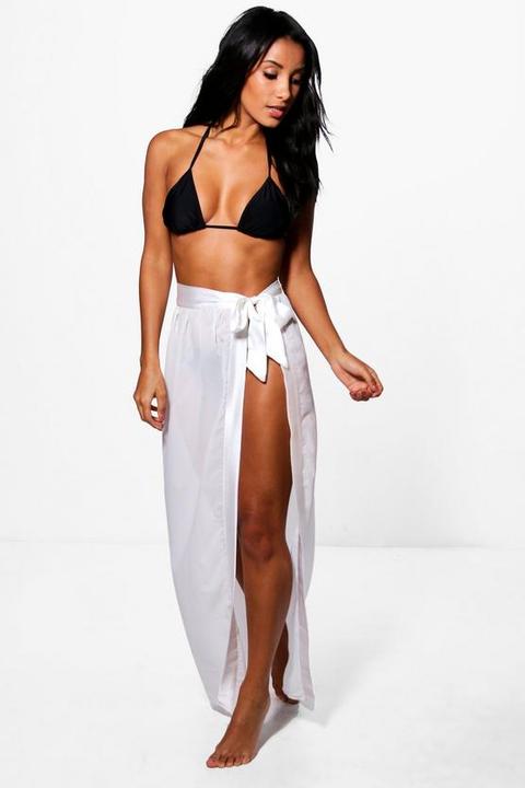 Satin Tie Beach Sarong