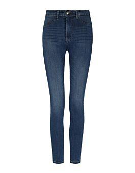 Jeans A Vita Alta Skinny Push-up