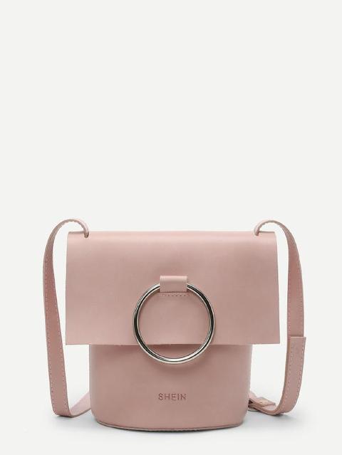 Ring Cross Flap Crossbody Bag