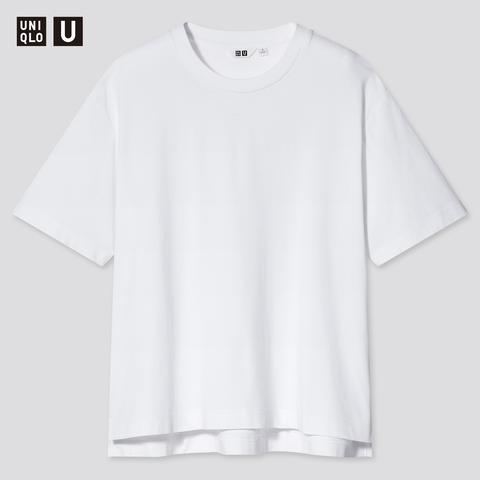 Airism Uniqlo U Camiseta Algodón Oversized Mujer