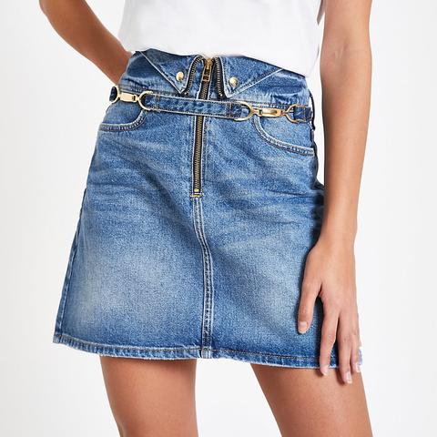 river island jeans skirt