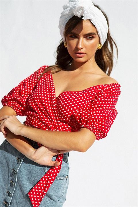 Adelene Wrap Top