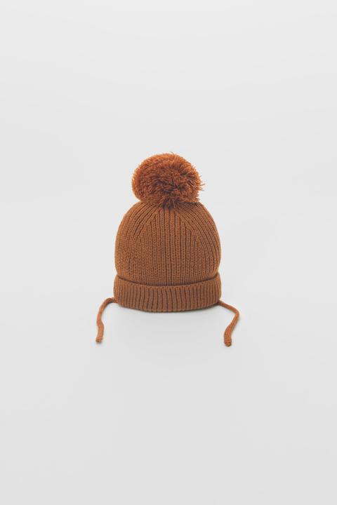 Gorro Punto Liso Pompón