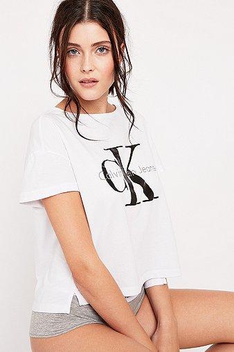 Calvin Klein Jeans Square White T-shirt