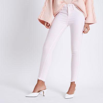 Light Pink Wash Amelie Super Skinny Jeans