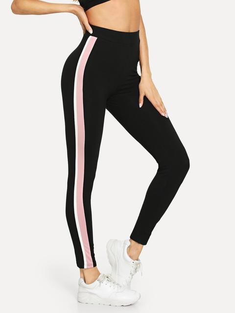 Striped Side Leggings