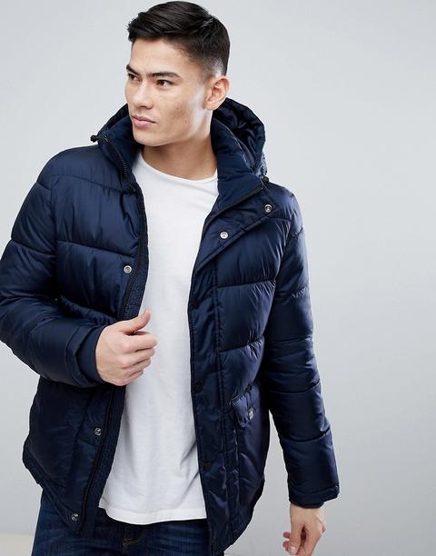 Kiomi - Piumino Blu Navy Con Cappuccio Rimovibile - Navy