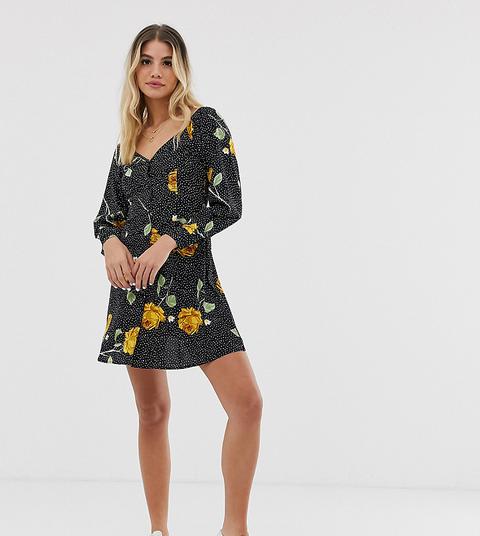 square neck tea dress