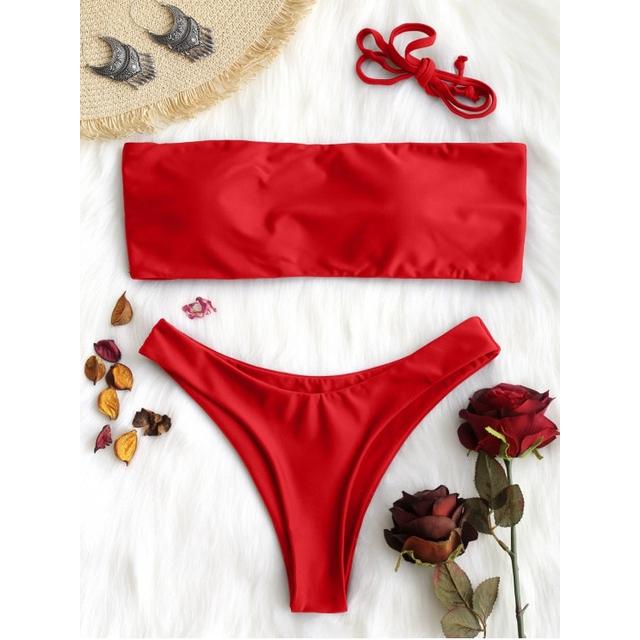 zaful bikini bandeau