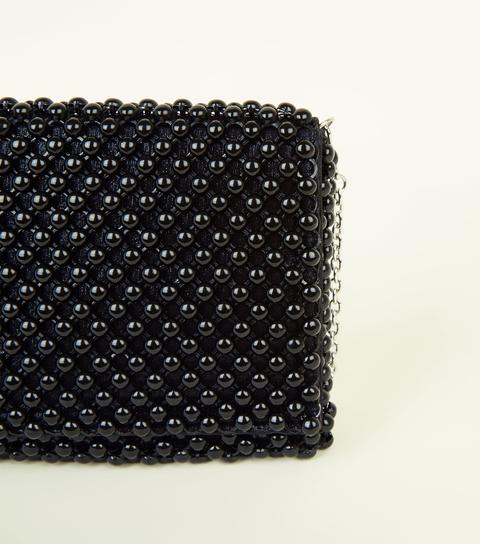 new look black clutch bag