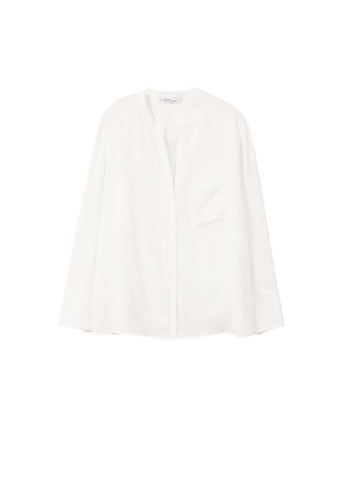 Fließende Bluse Mit Taschen