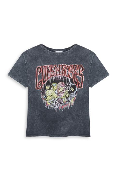 Camiseta Gris De Guns N' Roses