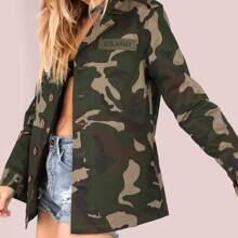 Chaqueta De Camuflaje Con Parche