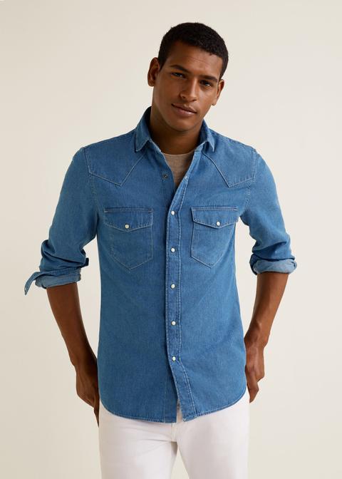 Camisa Slim-fit Denim