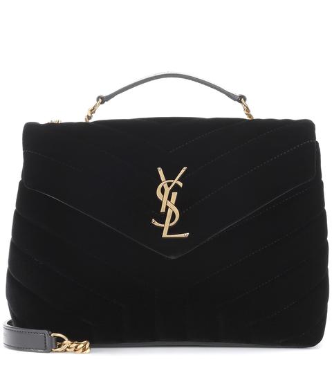 Sac À Bandoulière En Velours Loulou Monogramme Small