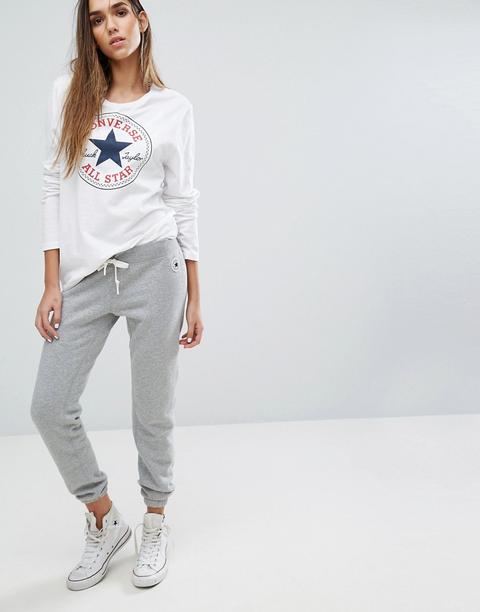 Pantalones De Chándal De Corte Slim En Gris De Converse