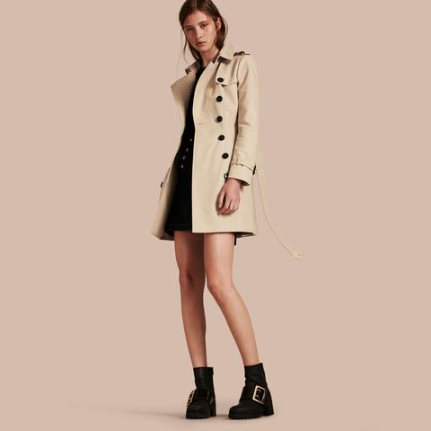 Double Cotton Twill Trench Coat