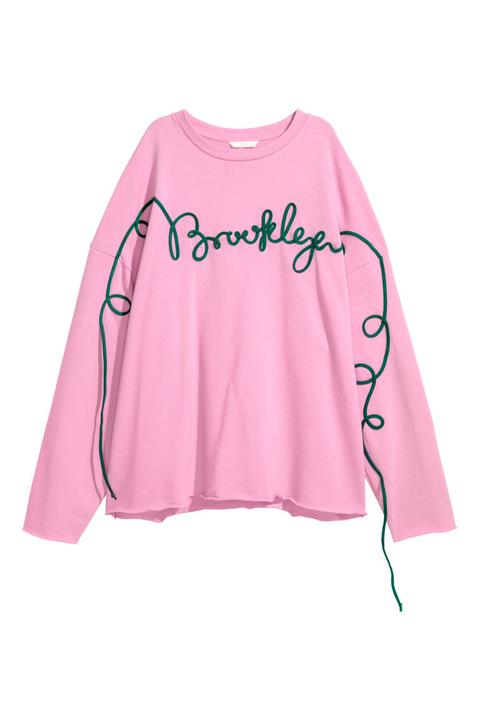 H & M - Sudadera Oversize - Rosa