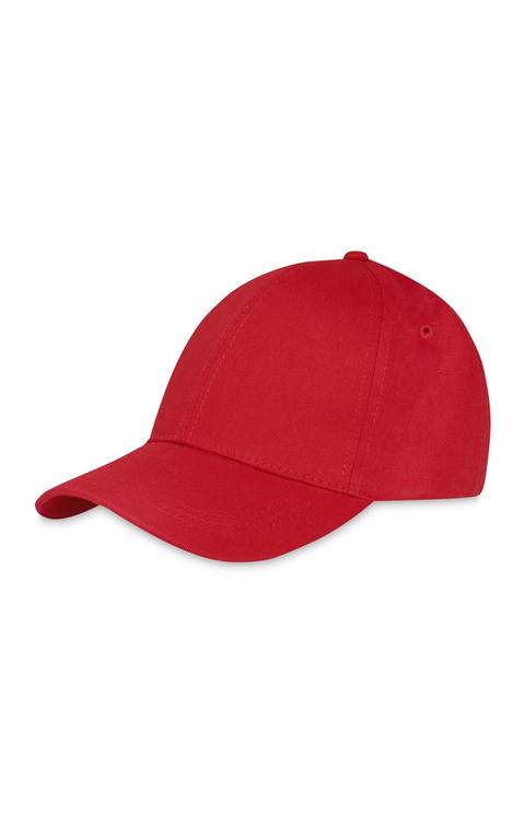 Gorra De Béisbol De Lona Roja