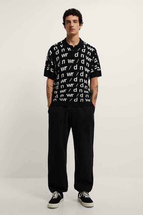 Polo Punto Jacquard Texto