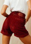 Jagger Cord Short - Blood Red
