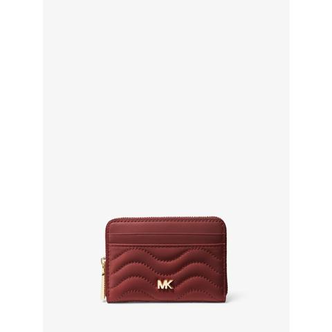 michael kors small quilted leather wallet