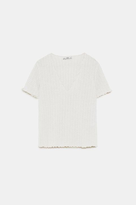 Camiseta Jacquard Hilo Metalizado