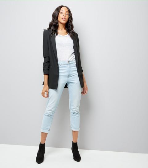 Tall Black Longline Blazer New Look