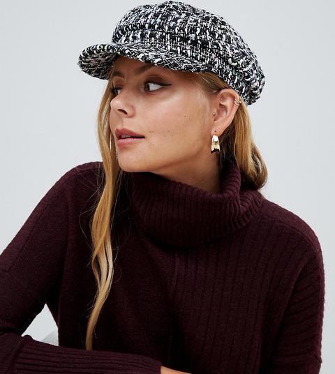 Gorra Baker Boy De Tweed De Miss Selfridge-multicolor