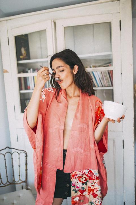 Olathe Flowered Kimono