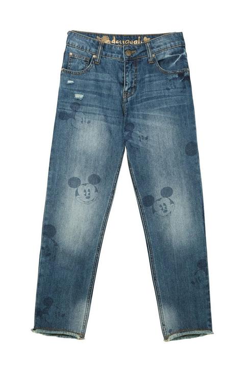 Pantalones Mom Fit Mickey Mouse From Desigual On 21 Buttons