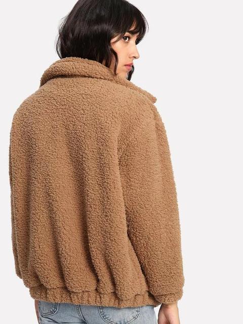 faux fur teddy jacket