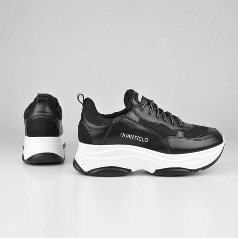 Quanticlo Sporty - Iris Black Chunky Sneakers