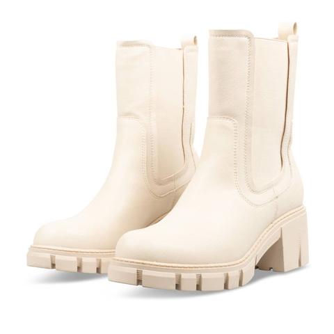 Bottines À Talon Beige Merry Scott