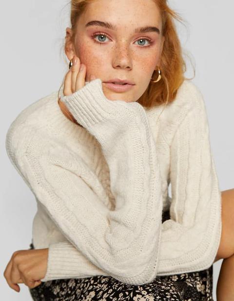 Pullover Trecce Pietra