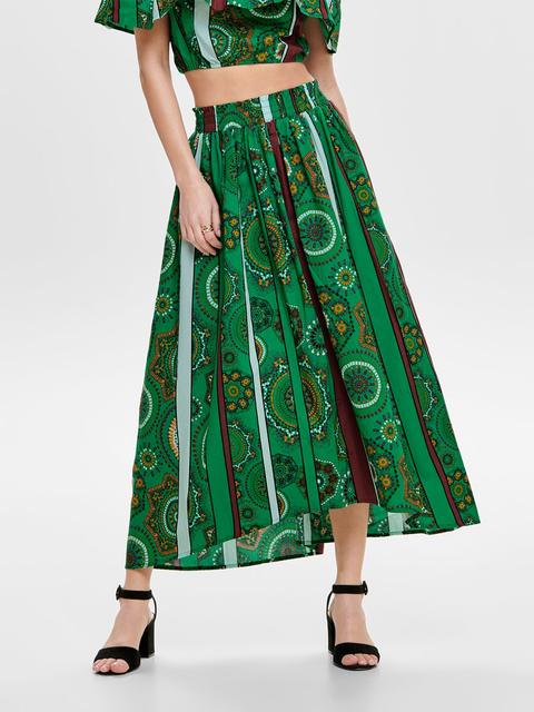 Printed Maxi Skirt