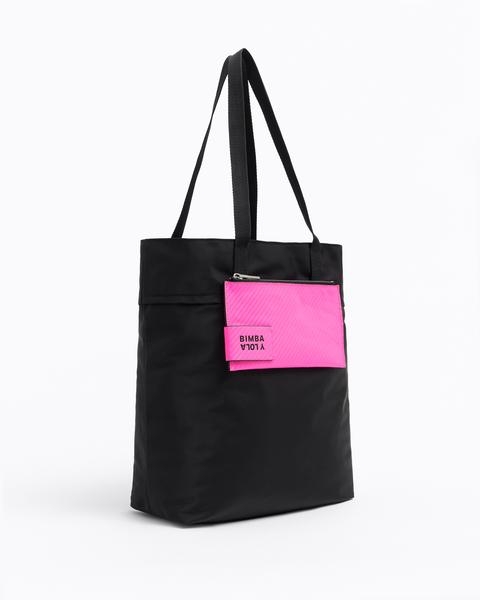 Bolso shopper l online nylon negro