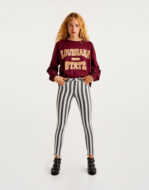‘louisiana State’ Cropped Sweatshirt