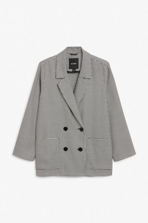 Double Breasted Blazer - White
