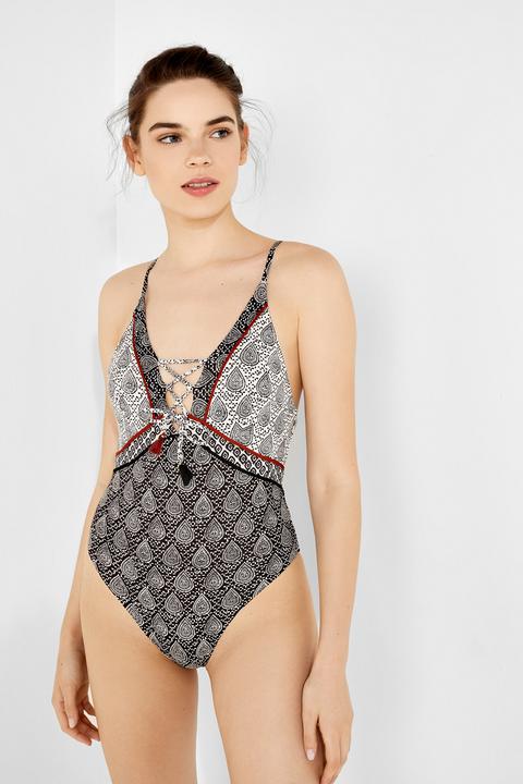 Indian Print Swimsuit