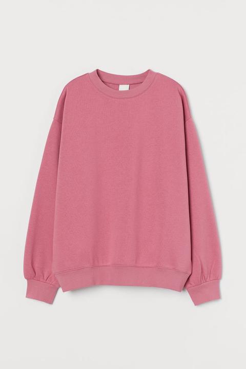 Cotton-blend Sweatshirt - Pink