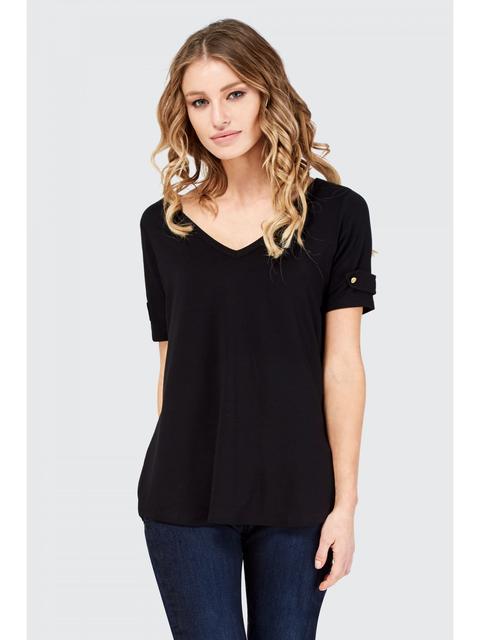 Button Sleeve Top