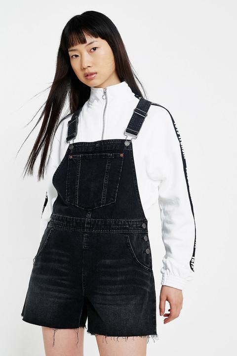 Cheap Monday Black Bib Shortall Dungarees - Womens Xs